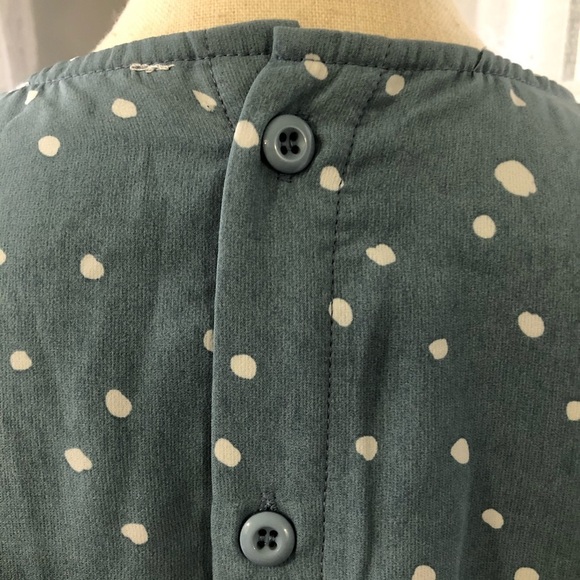 Ebby And I blue dress size 12 polka dot  style patt - Picture 5 of 8
